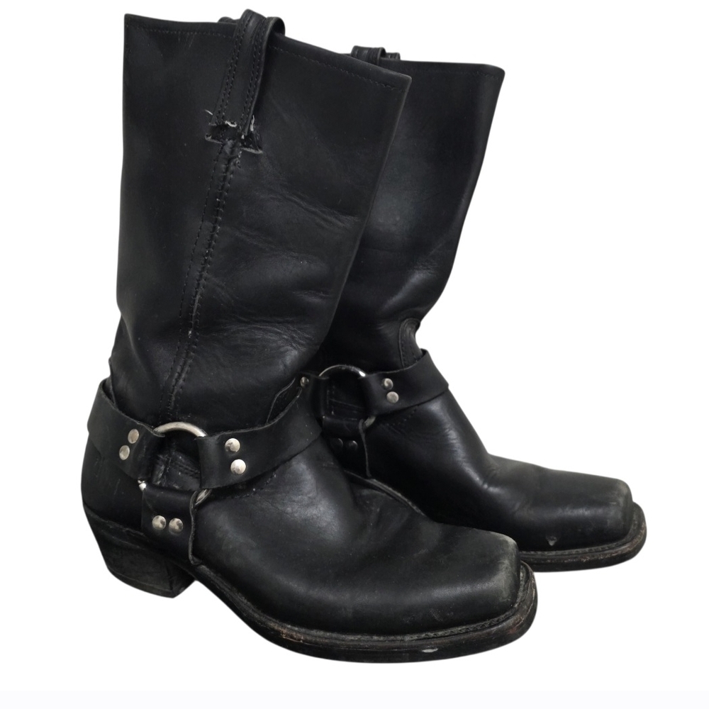 Frye Black Leather Ankle Boots Women's Size 7